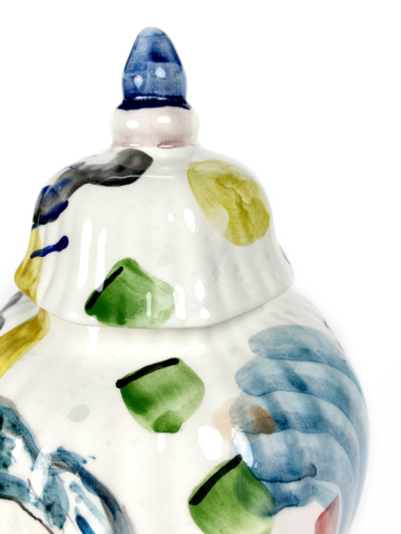 Dekselvaas abstract en kleurrijke dame - Afbeelding 12