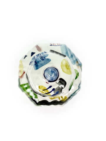 Dekselvaas abstract en kleurrijke dame - Afbeelding 5