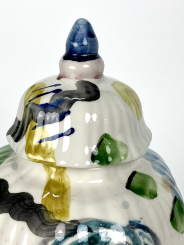 Dekselvaas abstract en kleurrijke dame - Afbeelding 9