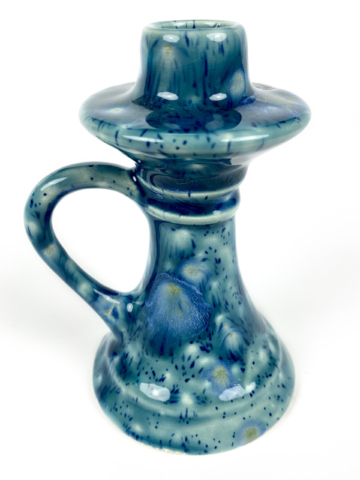 Kandelaar effect blauw met motjes - Afbeelding 4