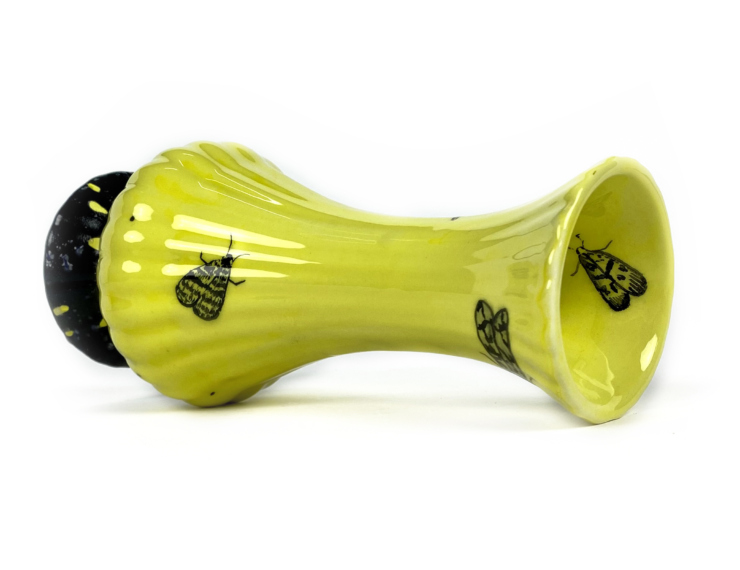 Vaas lamp met motten