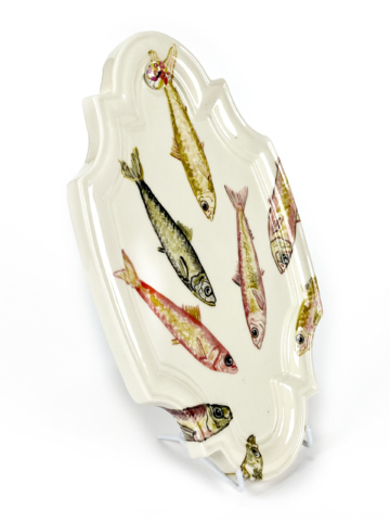 Plaquette met gekleurde sardines - Afbeelding 4
