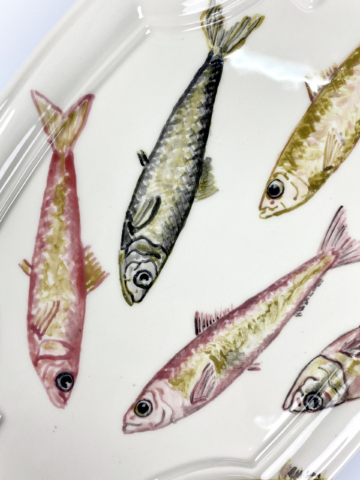 Plaquette met gekleurde sardines - Afbeelding 9