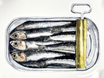 Plaquette met ingeblikte sardines - Afbeelding 2