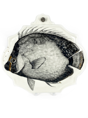 Plaquette met tropische vis