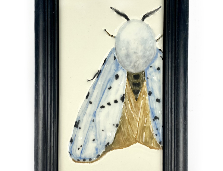 Tegelschilderij mot