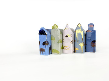 Huisje verhoogde halsgevel blauw - Afbeelding 8