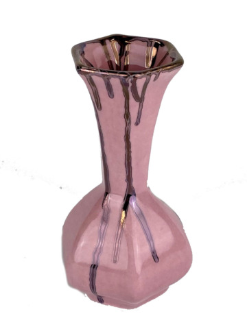 Halsvaasje roze drips