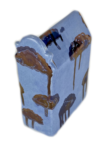Huisje klokgevel blauw - Afbeelding 2