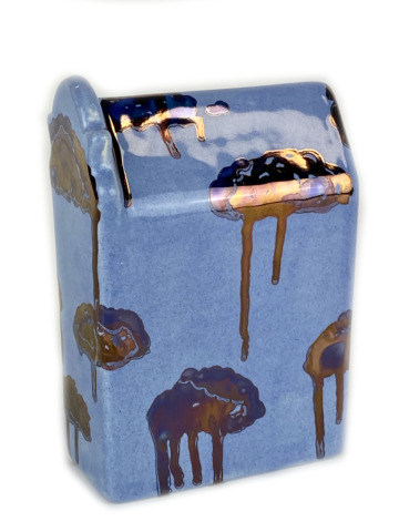 Huisje klokgevel blauw - Afbeelding 3