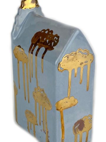 Huisje trapgevel blauw - Afbeelding 4