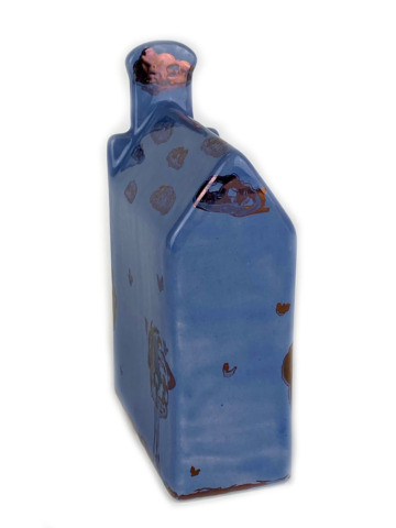 Huisje verhoogde halsgevel blauw - Afbeelding 4