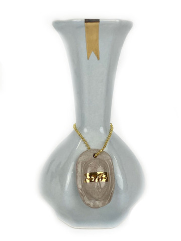 Vaas 6kantig gouden lint met hanger - Afbeelding 5