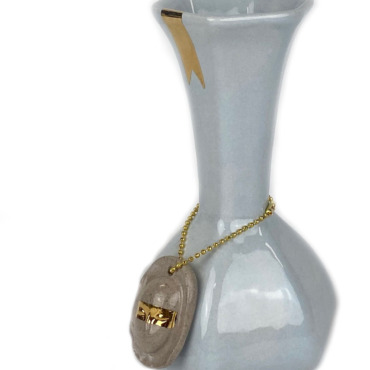 Vaas 6kantig gouden lint met hanger