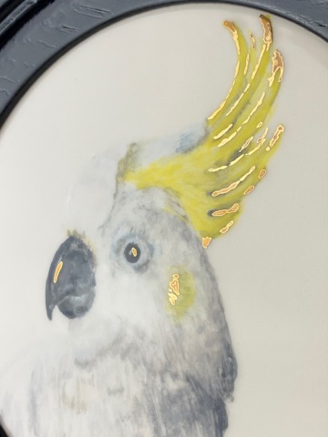 Tegel schilderij rond kaketoe - Afbeelding 4