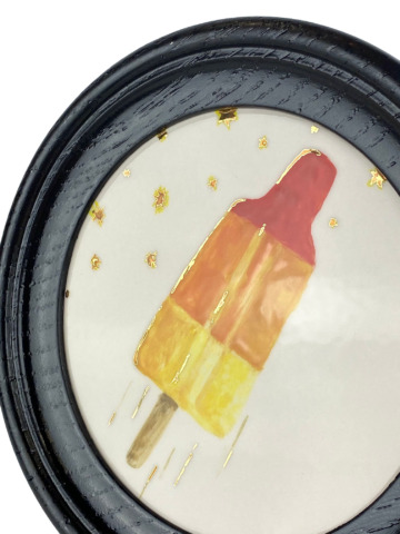 Tegel schilderij rond raket - Afbeelding 4