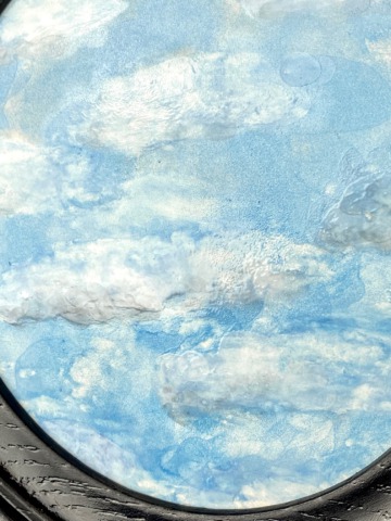 Tegel schilderij rond wolken - Afbeelding 3