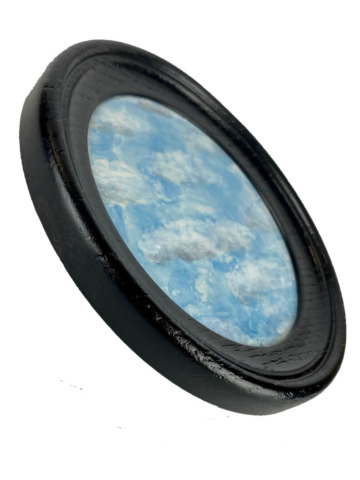 Tegel schilderij rond wolken