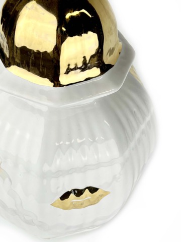 Dekselvaas golden lips - Afbeelding 2