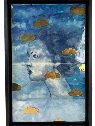 Tegeltableau In the clouds