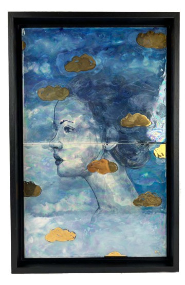 Tegeltableau In the clouds