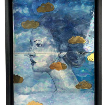 Tegeltableau In the clouds