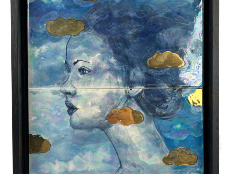 Tegeltableau In the clouds